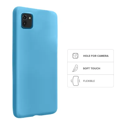 SBS - Puzdro Rainbow pre Samsung Galaxy A03, cerulean