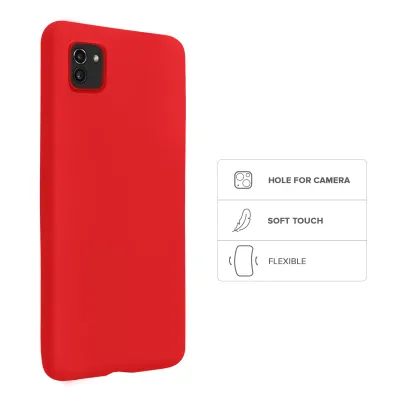 SBS - Puzdro Rainbow pre Samsung Galaxy A03, červená