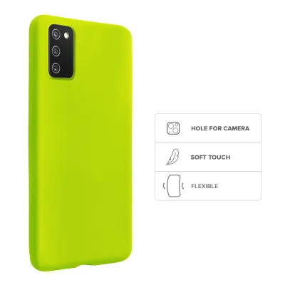 SBS - Puzdro Rainbow pre Samsung Galaxy A03s, acid green