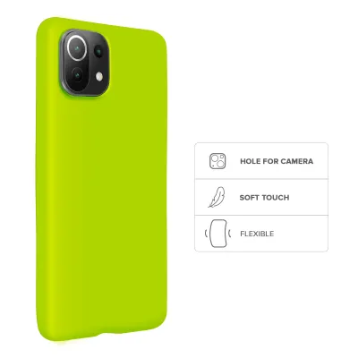 SBS - Puzdro Rainbow pre Xiaomi Mi 11 Lite/Mi 11 Lite NE, acid green
