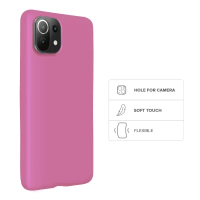 SBS - Puzdro Rainbow pre Xiaomi Mi 11 Lite/Mi 11 Lite NE, fuchsia