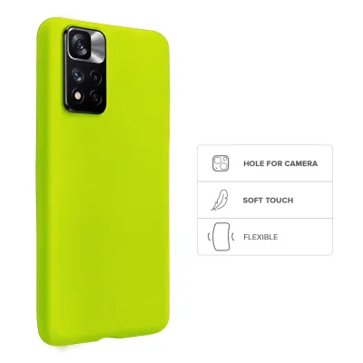 SBS - Puzdro Rainbow pre Xiaomi Redmi Note 11, acid green