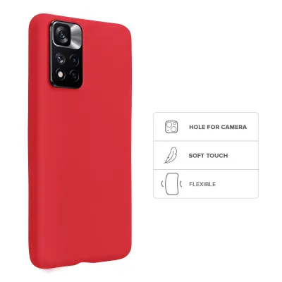 SBS - Puzdro Rainbow pre Xiaomi Redmi Note 11, červená