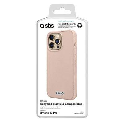 SBS - Puzdro R-Case pre iPhone 13 Pro, recyklované, ružová
