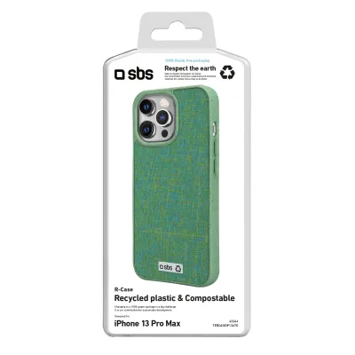 SBS - Puzdro R-Case pre iPhone 13 Pro Max, recyklované, zelená