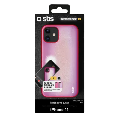 SBS - Puzdro Reflective pre iPhone 11, ružová