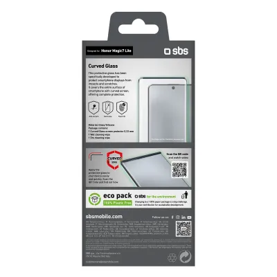 SBS - Tvrdené sklo 4D Full Glass pre Honor Magic7 Lite, čierna