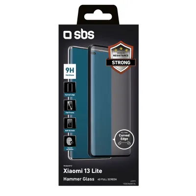 SBS - Tvrdené sklo 4D Full Glass pre Xiaomi 13 Lite, čierna