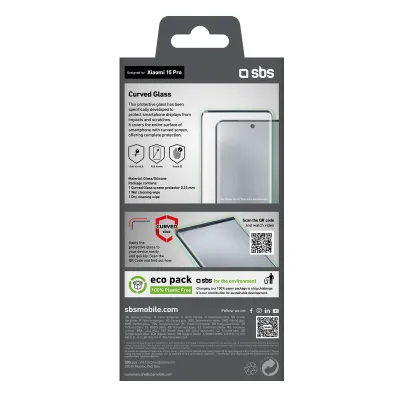 SBS - Tvrdené sklo 4D Full Glass pre Xiaomi 15 Pro/15 Ultra, čierna