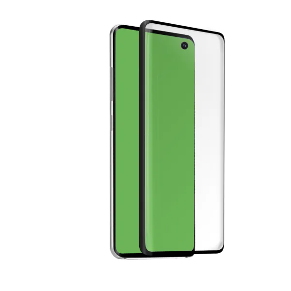 SBS - Tvrdené sklo 4D Full Glass pre Samsung Galaxy S10e, čierna