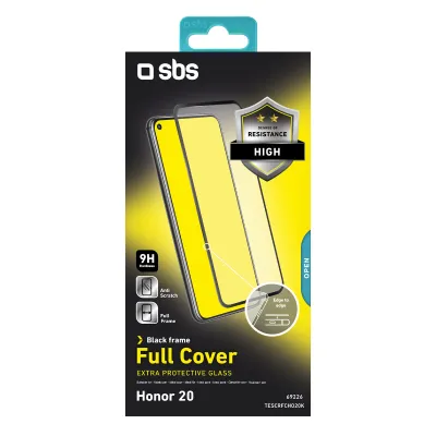 SBS - Tvrdené sklo Full Cover pre Honor 20/Honor 20s/Huawei nova 5T, čierna