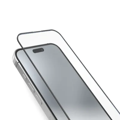 SBS - Tvrdené sklo Full Cover pre iPhone 15 Pro, čierna