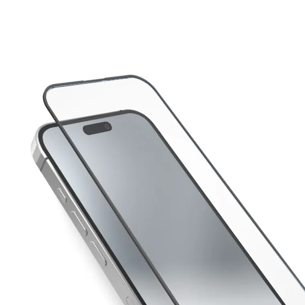 SBS - Tvrdené sklo Full Cover pre iPhone 15 Pro, čierna