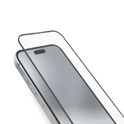 SBS - Tvrdené sklo Full Cover pre iPhone 15 Pro Max, čierna