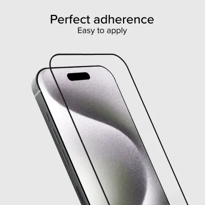 SBS - Tvrdené sklo Full Cover pre iPhone 15 Pro Max, čierna