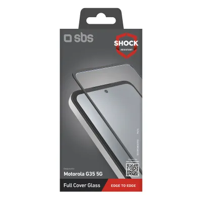 SBS - Tvrdené sklo Full Cover pre Motorola Moto G35, čierna