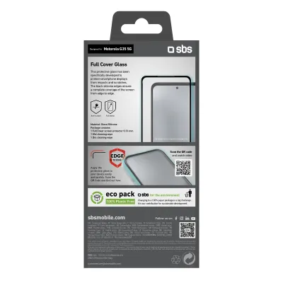 SBS - Tvrdené sklo Full Cover pre Motorola Moto G35, čierna