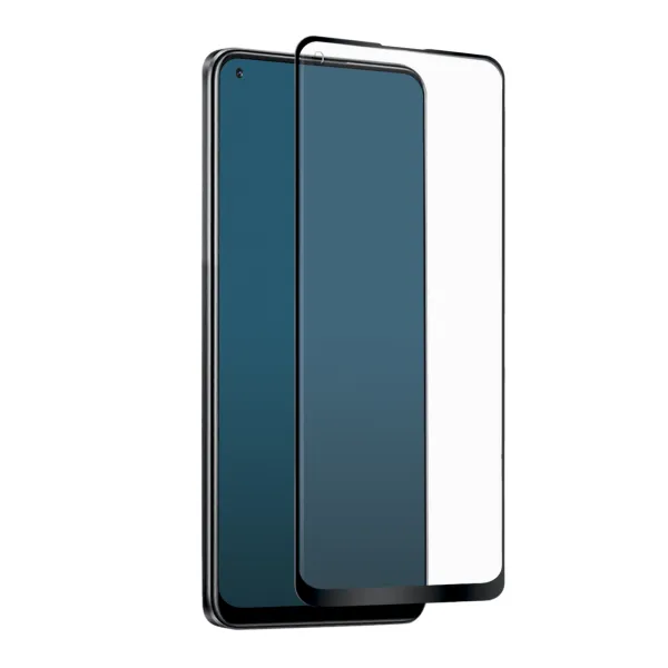 SBS - Tvrdené sklo Full Cover pre Realme 8, čierna