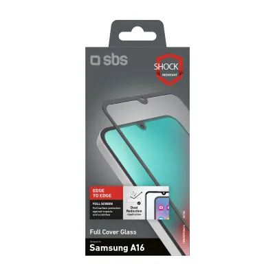 SBS - Tvrdené sklo Full Cover pre Samsung Galaxy A17/A16/A26, čierna
