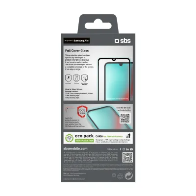 SBS - Tvrdené sklo Full Cover pre Samsung Galaxy A17/A16/A26, čierna