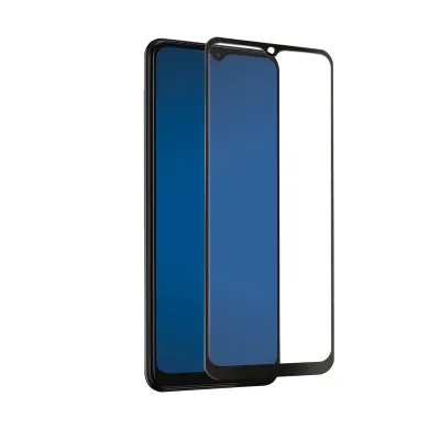 SBS - Tvrdené sklo Full Cover pre Samsung Galaxy A22, čierna