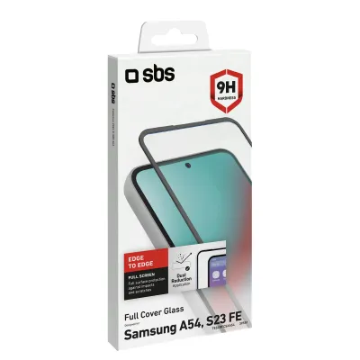 SBS - Tvrdené sklo Full Cover pre Samsung Galaxy S23 FE/A54 5G, čierna