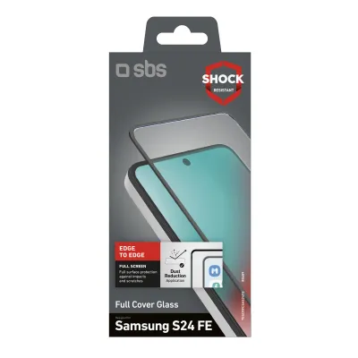 SBS - Tvrdené sklo Full Cover pre Samsung Galaxy S24 FE/A36/A56, čierna