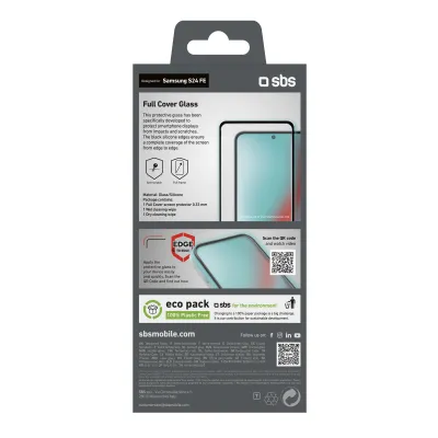 SBS - Tvrdené sklo Full Cover pre Samsung Galaxy S24 FE/A36/A56, čierna