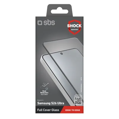 SBS - Tvrdené sklo Full Cover pre Samsung Galaxy S26 Ultra, čierna