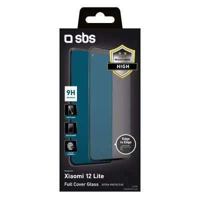 SBS - Tvrdené sklo Full Cover pre Xiaomi 12 Lite, čierna