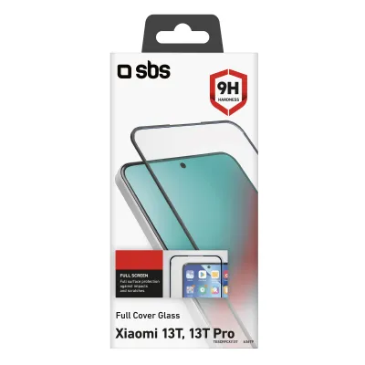 SBS - Tvrdené sklo Full Cover pre Xiaomi 13T/13T Pro, čierna