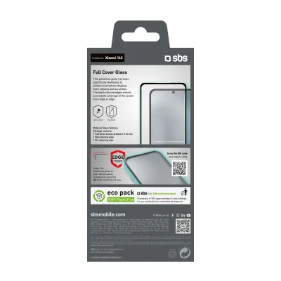 SBS - Tvrdené sklo Full Cover pre Xiaomi Redmi 14C, čierna