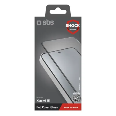 SBS - Tvrdené sklo Full Cover pre Xiaomi 15, čierna
