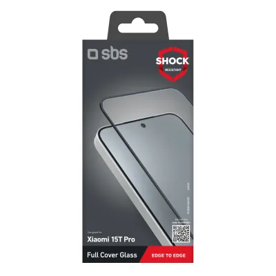 SBS - Tvrdené sklo Full Cover pre Xiaomi 15T Pro, čierna