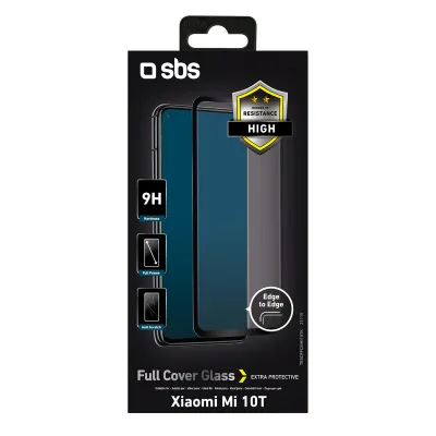 SBS - Tvrdené sklo Full Cover pre Xiaomi Mi 10T/Mi 10T Pro, čierna