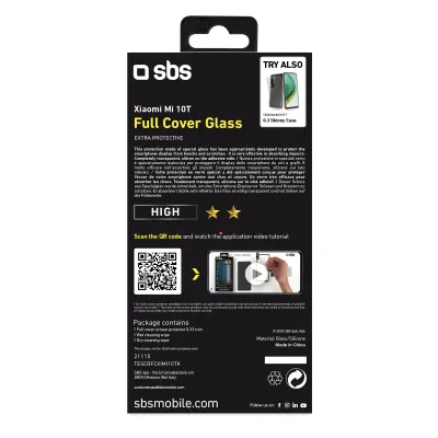 SBS - Tvrdené sklo Full Cover pre Xiaomi Mi 10T/Mi 10T Pro, čierna