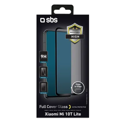 SBS - Tvrdené sklo Full Cover pre Xiaomi Mi 10T Lite 5G, čierna