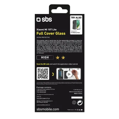 SBS - Tvrdené sklo Full Cover pre Xiaomi Mi 10T Lite 5G, čierna