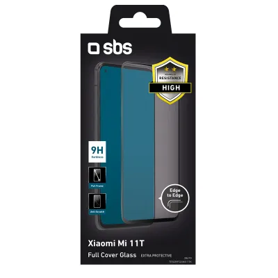 SBS - Tvrdené sklo Full Cover pre Xiaomi 11T/11T Pro, čierna