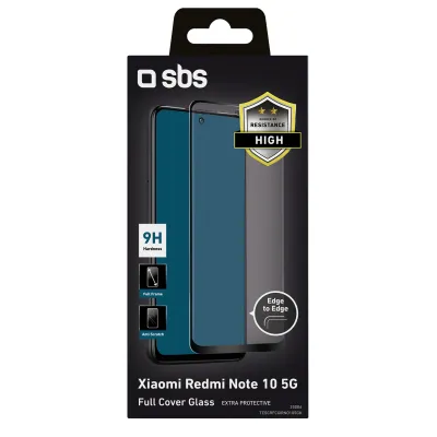 SBS - Tvrdené sklo Full Cover pre Xiaomi Redmi Note 11 4G/10 5G/Poco M3 Pro 5G, čierna