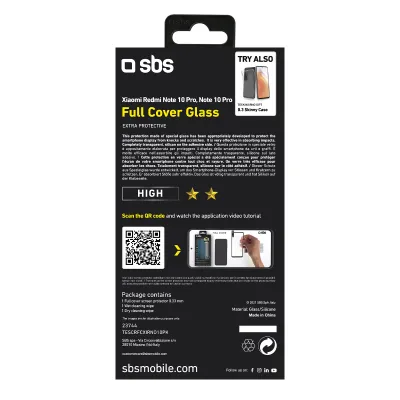SBS - Tvrdené sklo Full Cover pre Xiaomi Redmi Note 10 Pro/Mi 11i, čierna