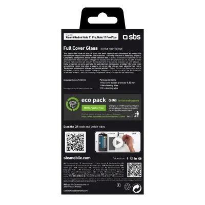 SBS - Tvrdené sklo Full Cover pre Xiaomi Redmi Note 11 Pro/Note 11 Pro Plus/Poco X4 Pro, čierna