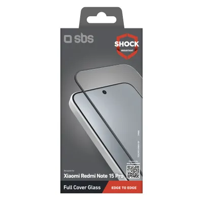SBS - Tvrdené sklo Full Cover pre Xiaomi Redmi Note 15 Pro, čierna