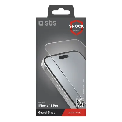 SBS - Tvrdené sklo Guard Glass pre iPhone 15 Pro, číra