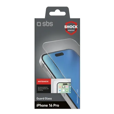 SBS - Tvrdené sklo Guard Glass pre iPhone 16 Pro, číra
