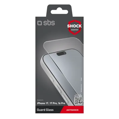 SBS - Tvrdené sklo Guard Glass pre iPhone 17/17 Pro/16 Pro, číra
