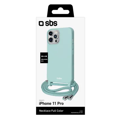 SBS - Puzdro Necklace pre iPhone 11 Pro, tiffany