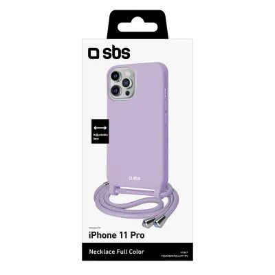 SBS - Puzdro Necklace pre iPhone 11 Pro, fialová