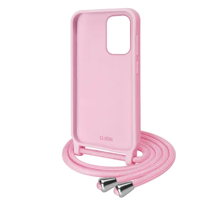 SBS - Puzdro Necklace pre Samsung Galaxy A72, ružová