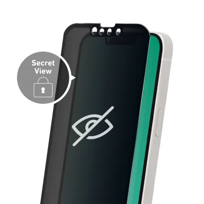 SBS - Tvrdené sklo Privacy pre iPhone 13 mini, transparentná